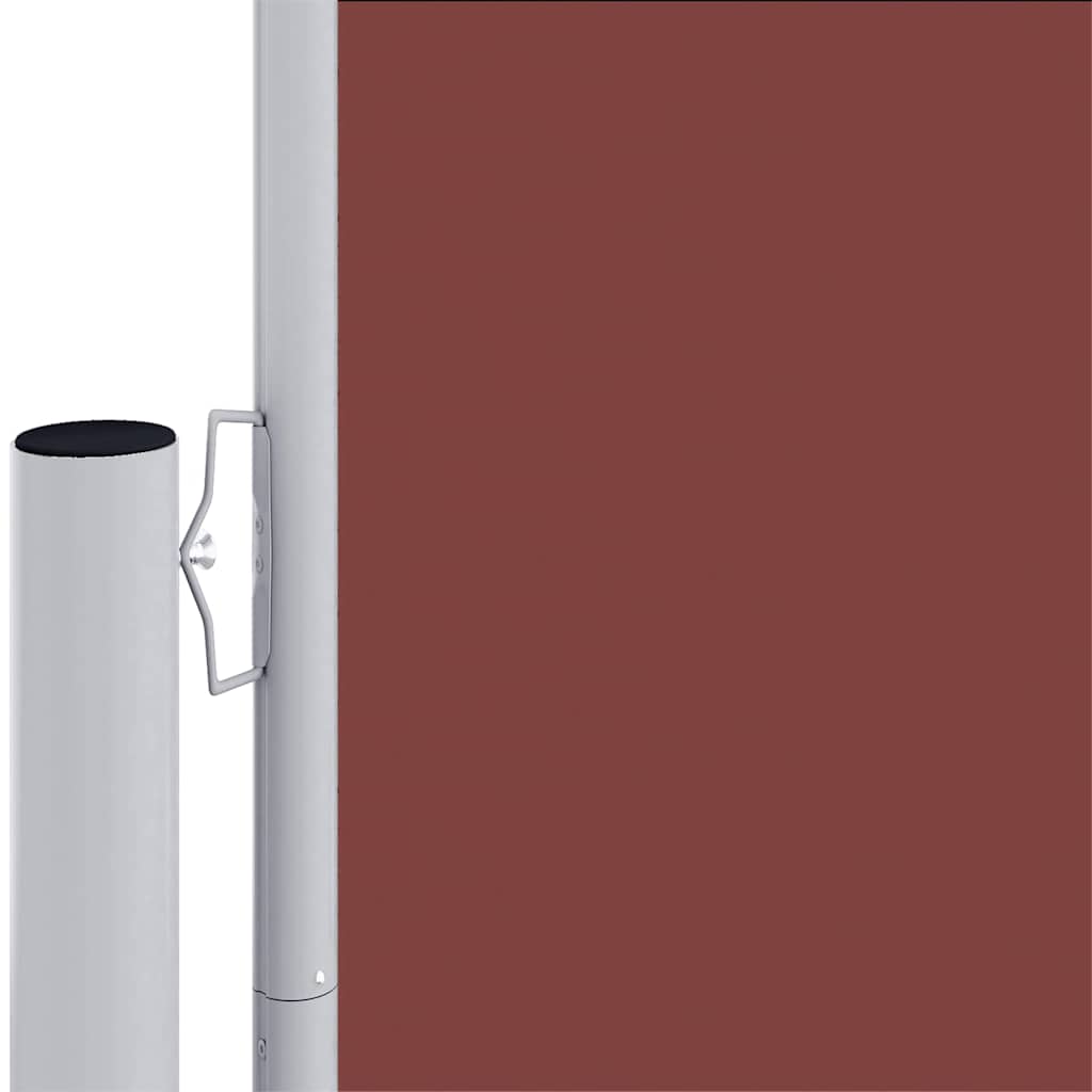 vidaXL Seitenmarkise Ausziehbar Braun 180x1200 cm