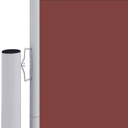 vidaXL Seitenmarkise Ausziehbar Braun 180x1200 cm