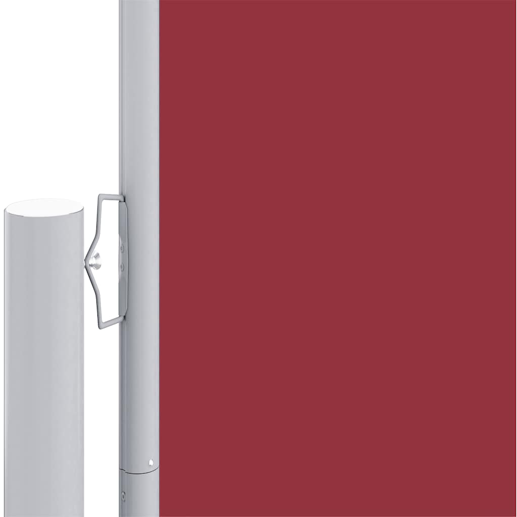 vidaXL Seitenmarkise Ausziehbar Rot 180x1200 cm