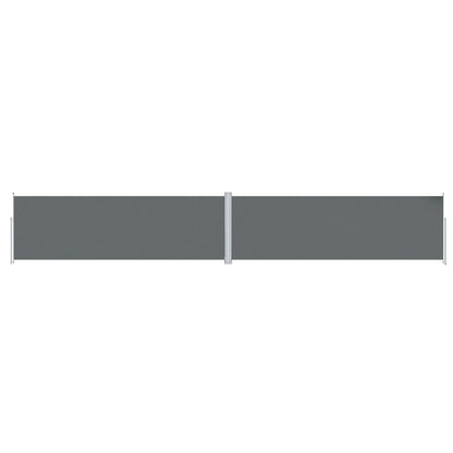 Store latéral rétractable vidaXL anthracite 200x1200 cm