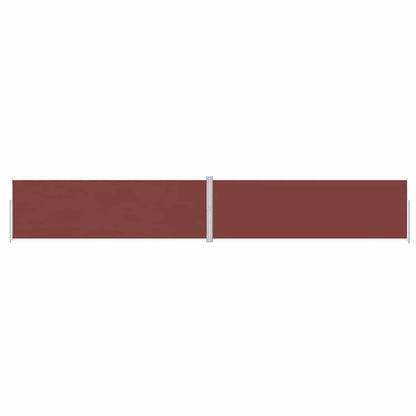 vidaXL Store latéral rétractable Marron 200x1200 cm