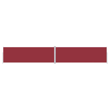 vidaXL Store latéral rétractable rouge 200x1200 cm