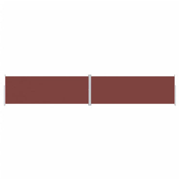 vidaXL Store latéral rétractable Marron 220x1200 cm