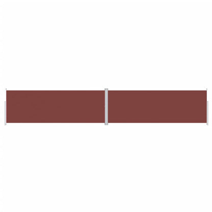 vidaXL Store latéral rétractable Marron 220x1200 cm