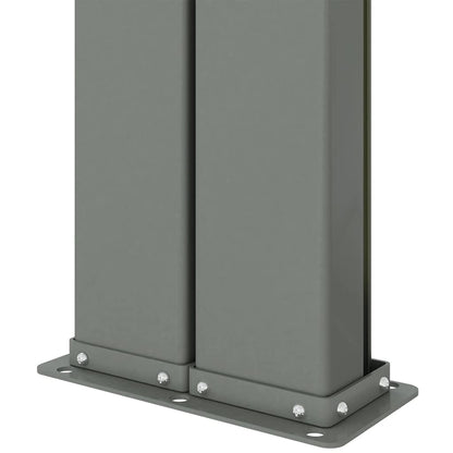 vidaXL Seitenmarkise Ausziehbar Rot 220x1200 cm