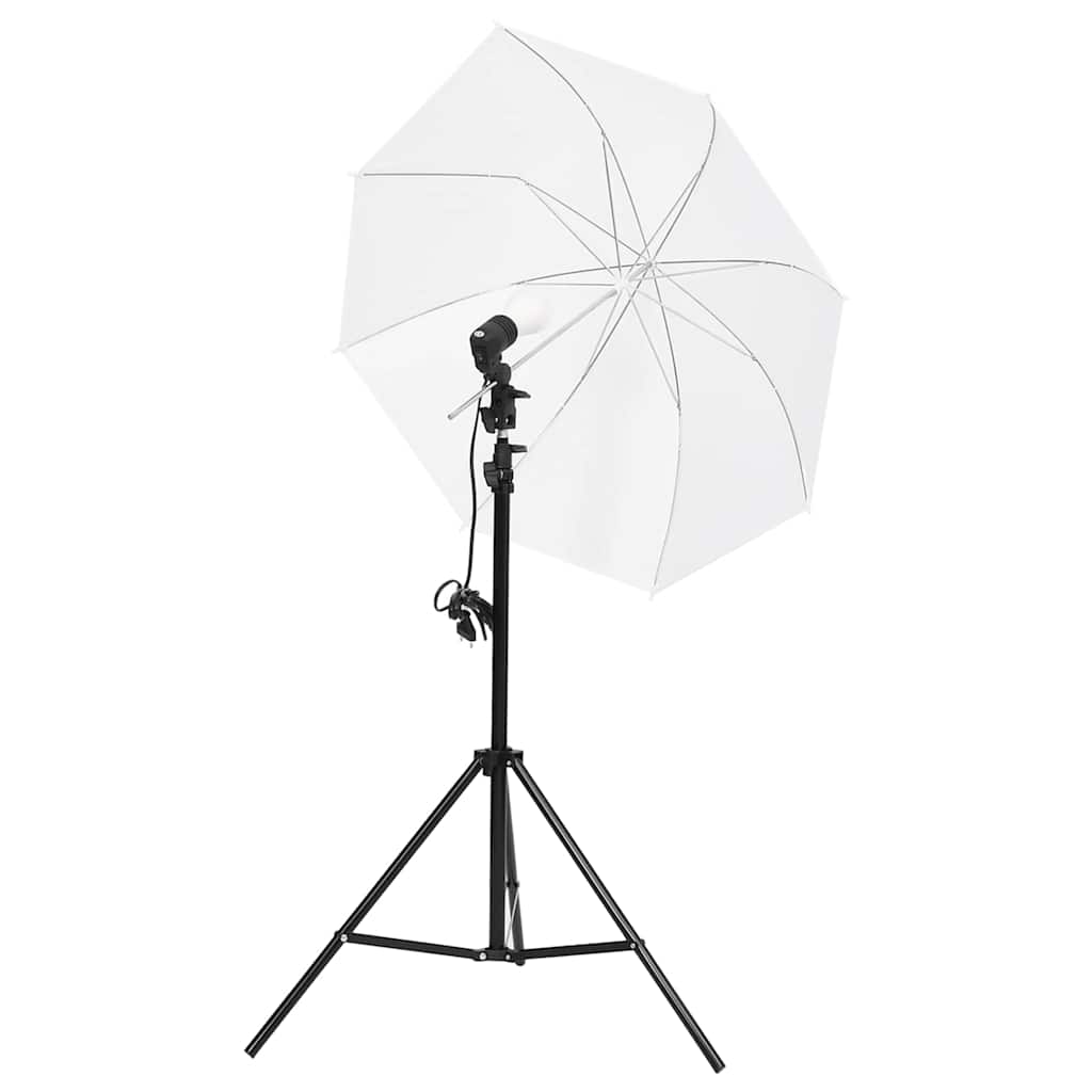 Fotostudio-Beleuchtung Set mit Hintergründen & Schirmen