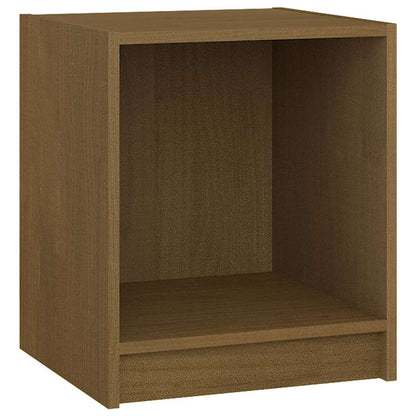vidaXL Tables de chevet 2 pcs Marron miel 35,5x33,5x41,5 cm Pin massif