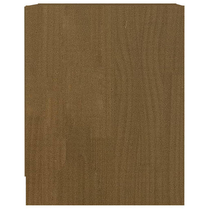 vidaXL Tables de chevet 2 pcs Marron miel 35,5x33,5x41,5 cm Pin massif