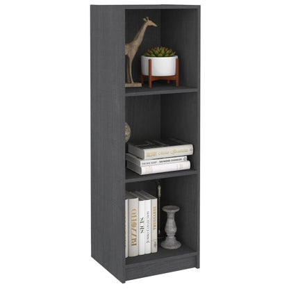 vidaXL Bücherregal/Raumteiler Grau 36x33x110 cm Massivholz Kiefer