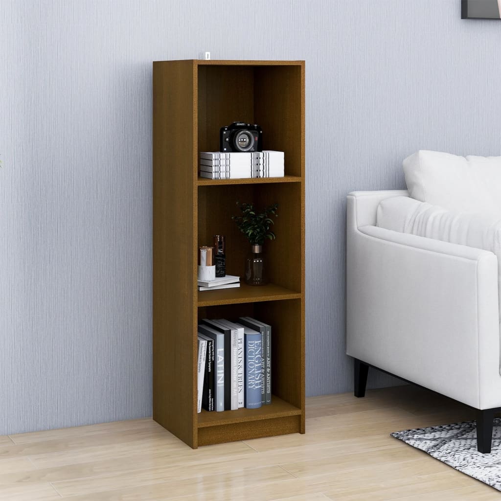 vidaXL Bücherregal/Raumteiler Honigbraun 40x30x199 Massivholz Kiefer