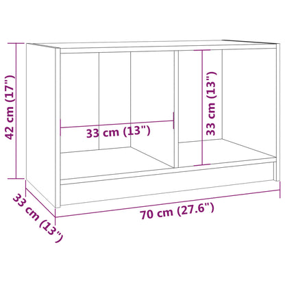 vidaXL Meuble TV 70x33x42 cm Bois de pin massif