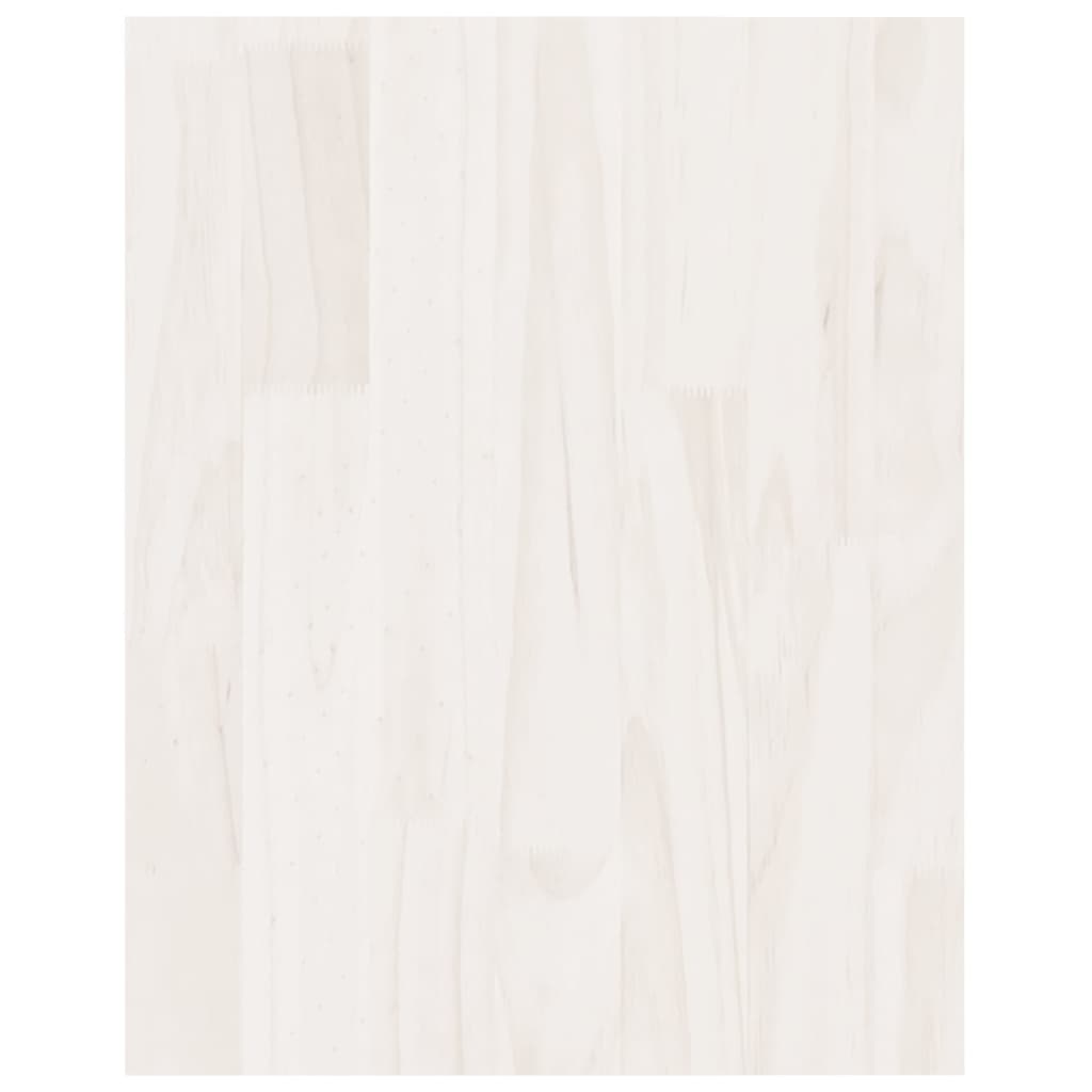 vidaXL TV-Schrank Weiß 70x33x42 cm Massivholz Kiefer