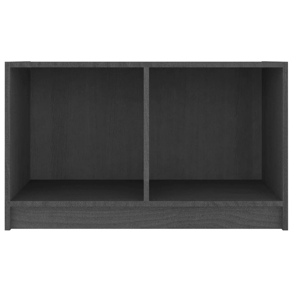 vidaXL Meuble TV gris 70x33x42 cm Bois de pin massif