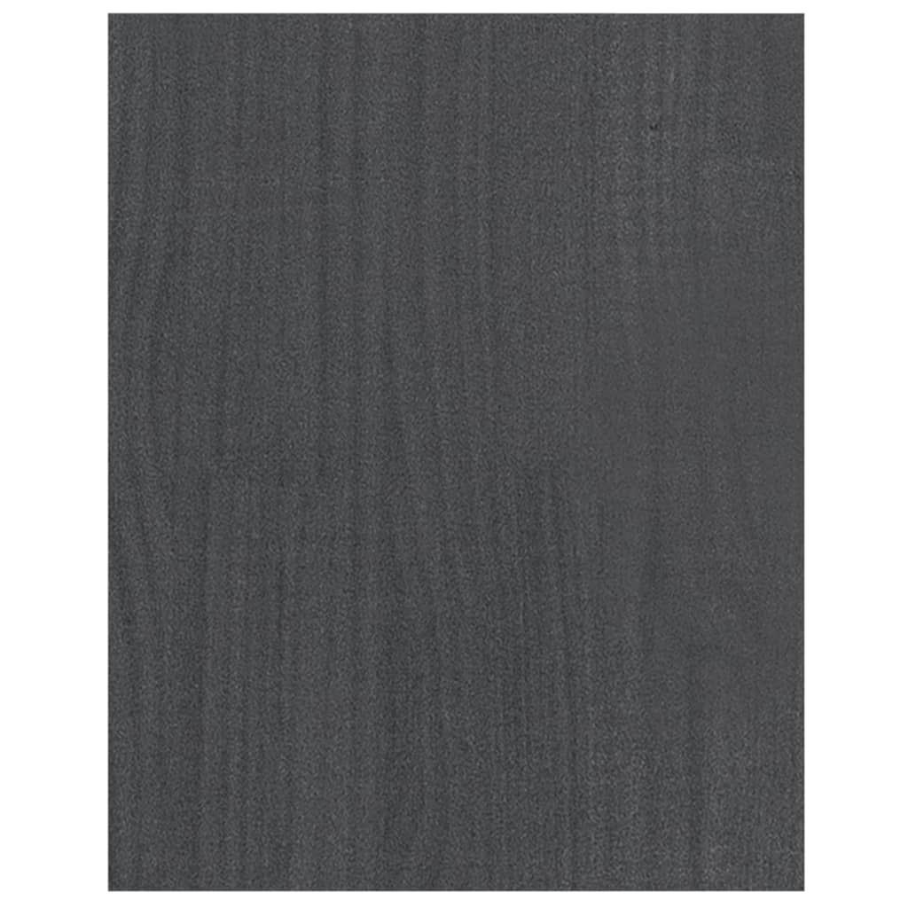 vidaXL Meuble TV gris 70x33x42 cm Bois de pin massif
