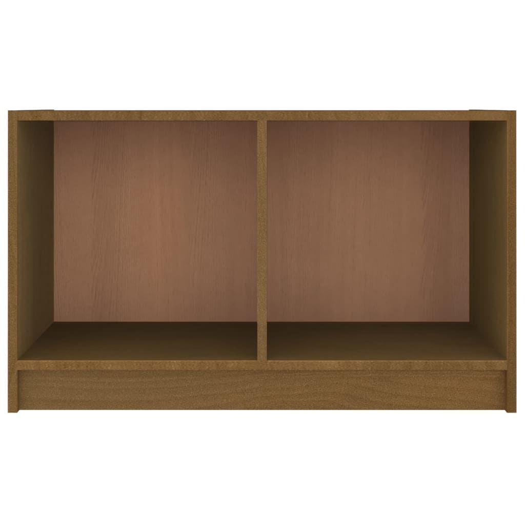 vidaXL Meuble TV marron miel 70x33x42 cm bois de pin massif