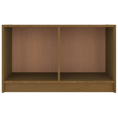 vidaXL Meuble TV marron miel 70x33x42 cm bois de pin massif