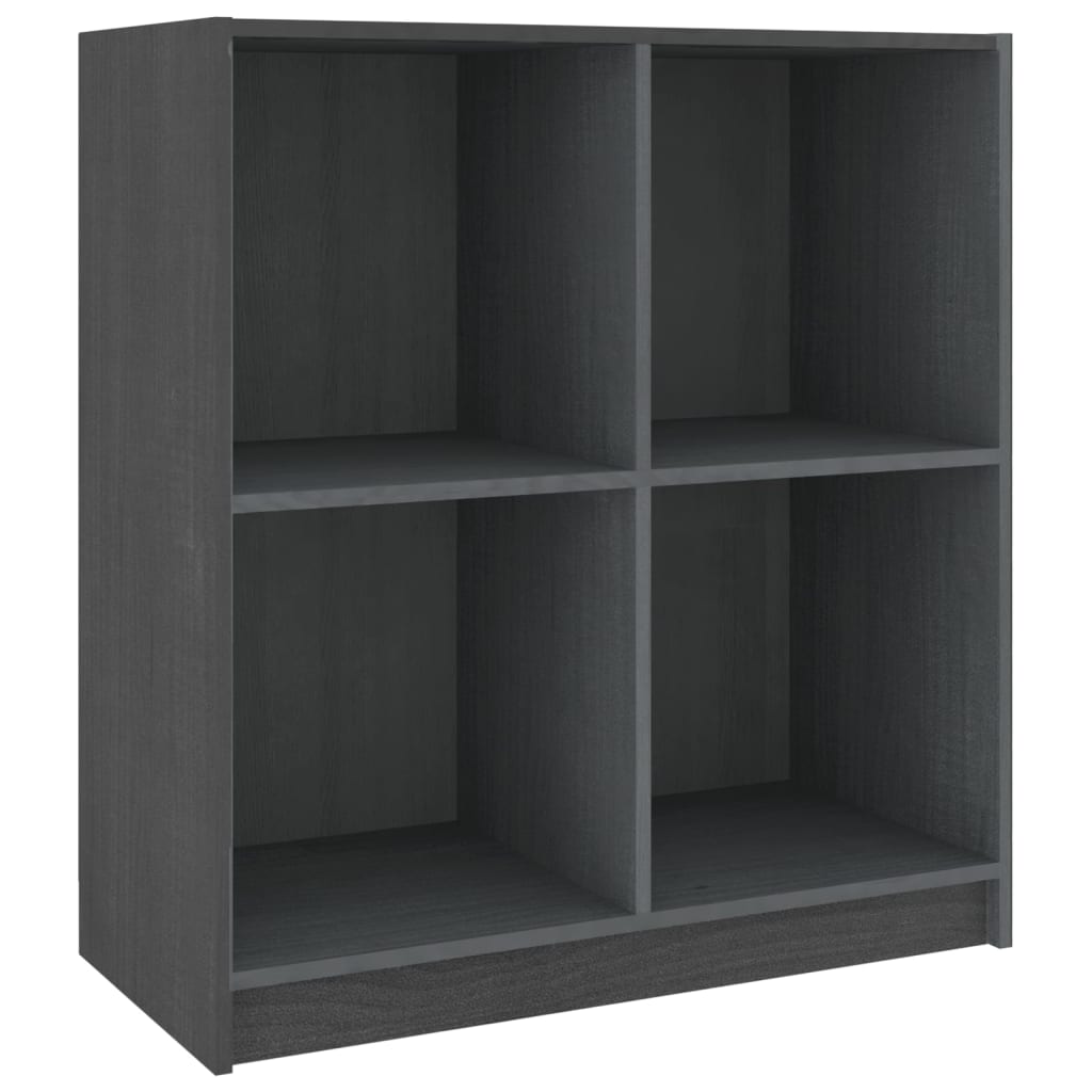 vidaXL Buffet gris 70x33x76 cm Bois de pin massif