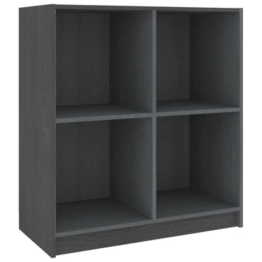 vidaXL Sideboard Grau 70x33x76 cm Massivholz Kiefer