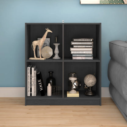 vidaXL Buffet gris 70x33x76 cm Bois de pin massif