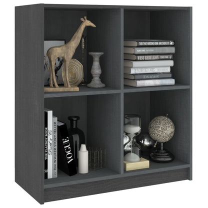 vidaXL Buffet gris 70x33x76 cm Bois de pin massif