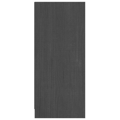 vidaXL Buffet gris 70x33x76 cm Bois de pin massif