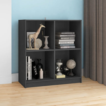 vidaXL Buffet gris 70x33x76 cm Bois de pin massif