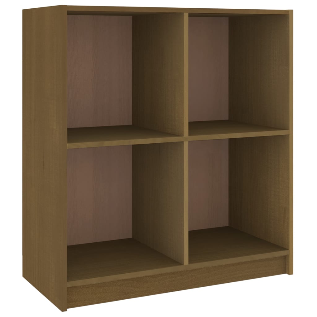 vidaXL Buffet brun miel 70x33x76 cm Bois de pin massif