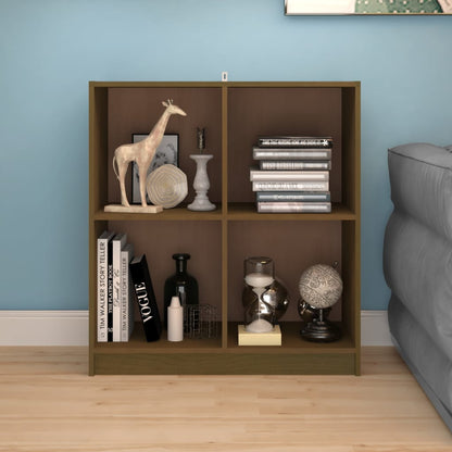 vidaXL Buffet brun miel 70x33x76 cm Bois de pin massif