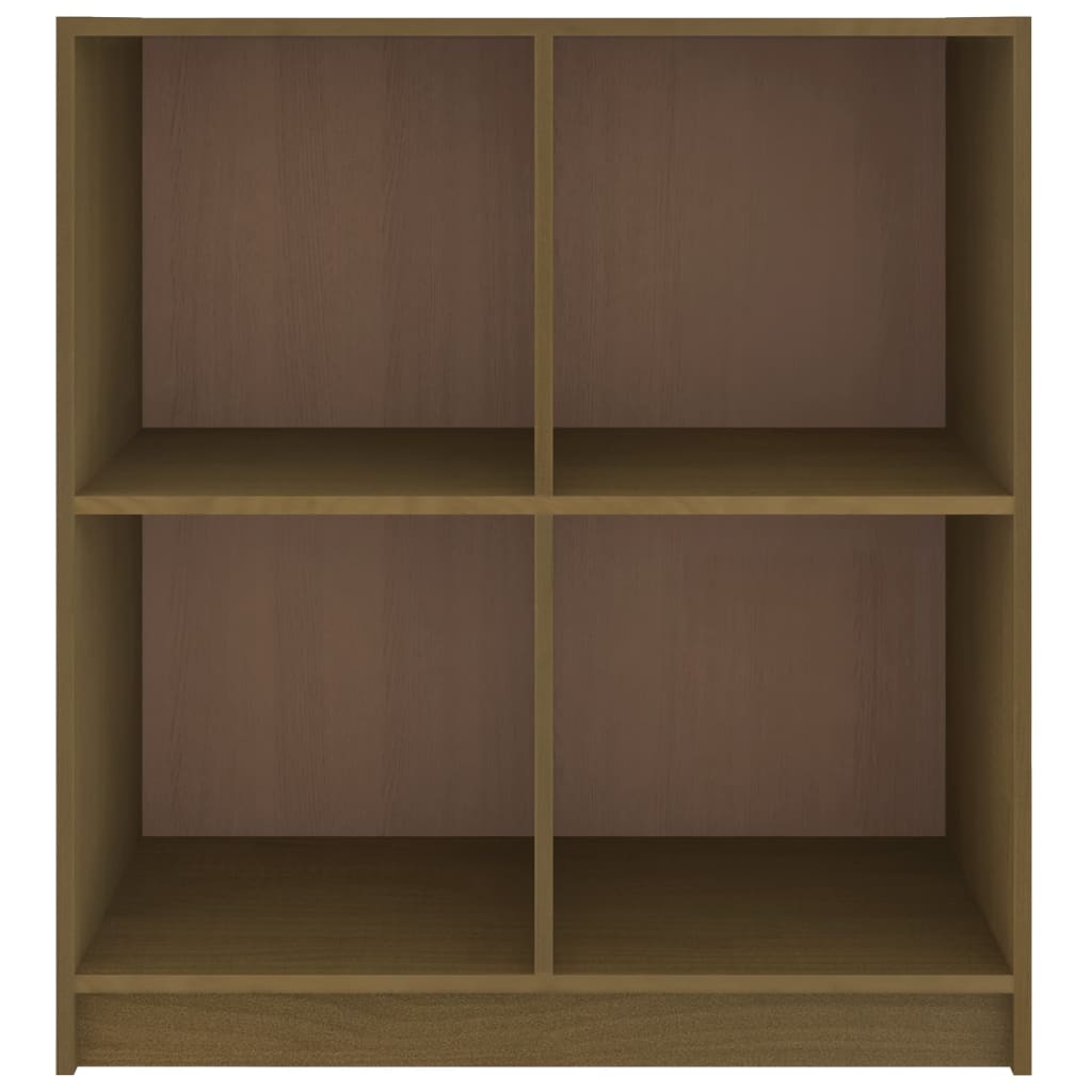 vidaXL Buffet brun miel 70x33x76 cm Bois de pin massif