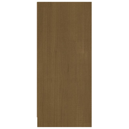 vidaXL Buffet brun miel 70x33x76 cm Bois de pin massif