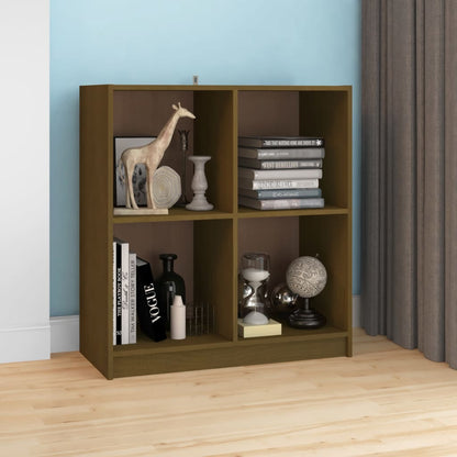 vidaXL Buffet brun miel 70x33x76 cm Bois de pin massif