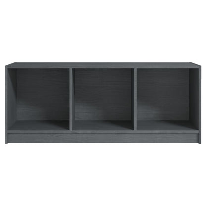 vidaXL Meuble TV gris 104x33x41 cm en pin massif