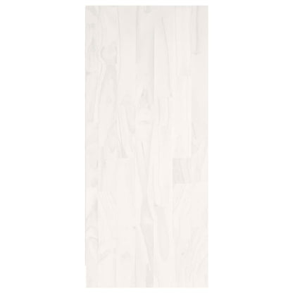 vidaXL Bücherregal Weiß 104x33x76 cm Massivholz Kiefer