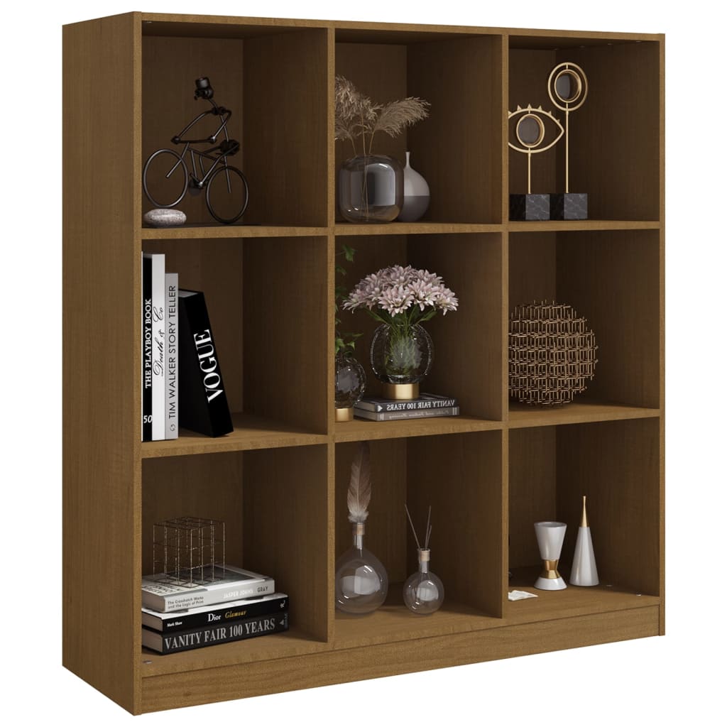 vidaXL Bücherregal/Raumteiler 104x33,5x110 cm Massivholz Kiefer