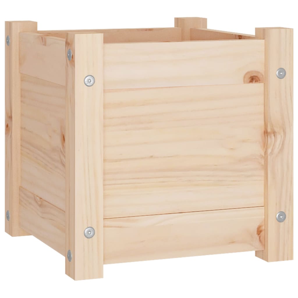 vidaXL Pflanzkübel 2 Stk. 31x31x31 cm Massivholz Kiefer