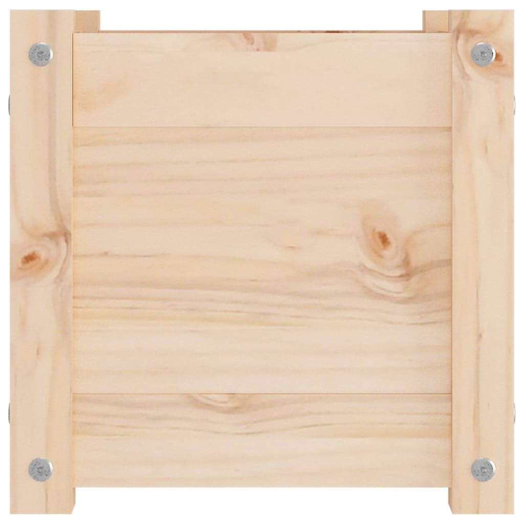 vidaXL Pflanzkübel 2 Stk. 31x31x31 cm Massivholz Kiefer