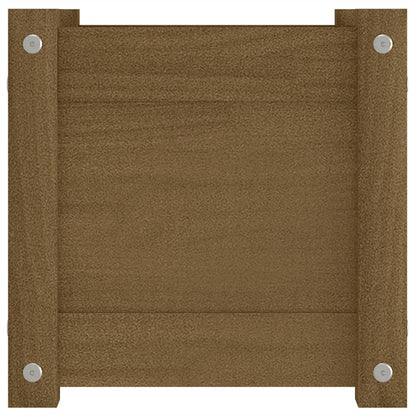 vidaXL Pflanzkübel Honigbraun 31x31x31 cm Massivholz Kiefer