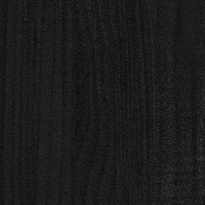 vidaXL Pflanzkübel 2 Stk. Schwarz 31x31x31 cm Massivholz Kiefer