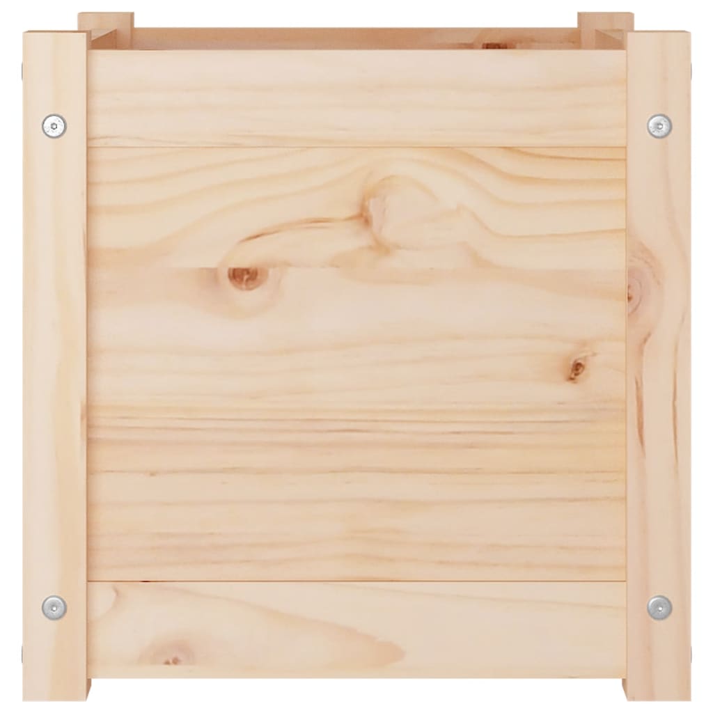 vidaXL Pflanzkübel 2 Stk. 40x40x40 cm Massivholz Kiefer
