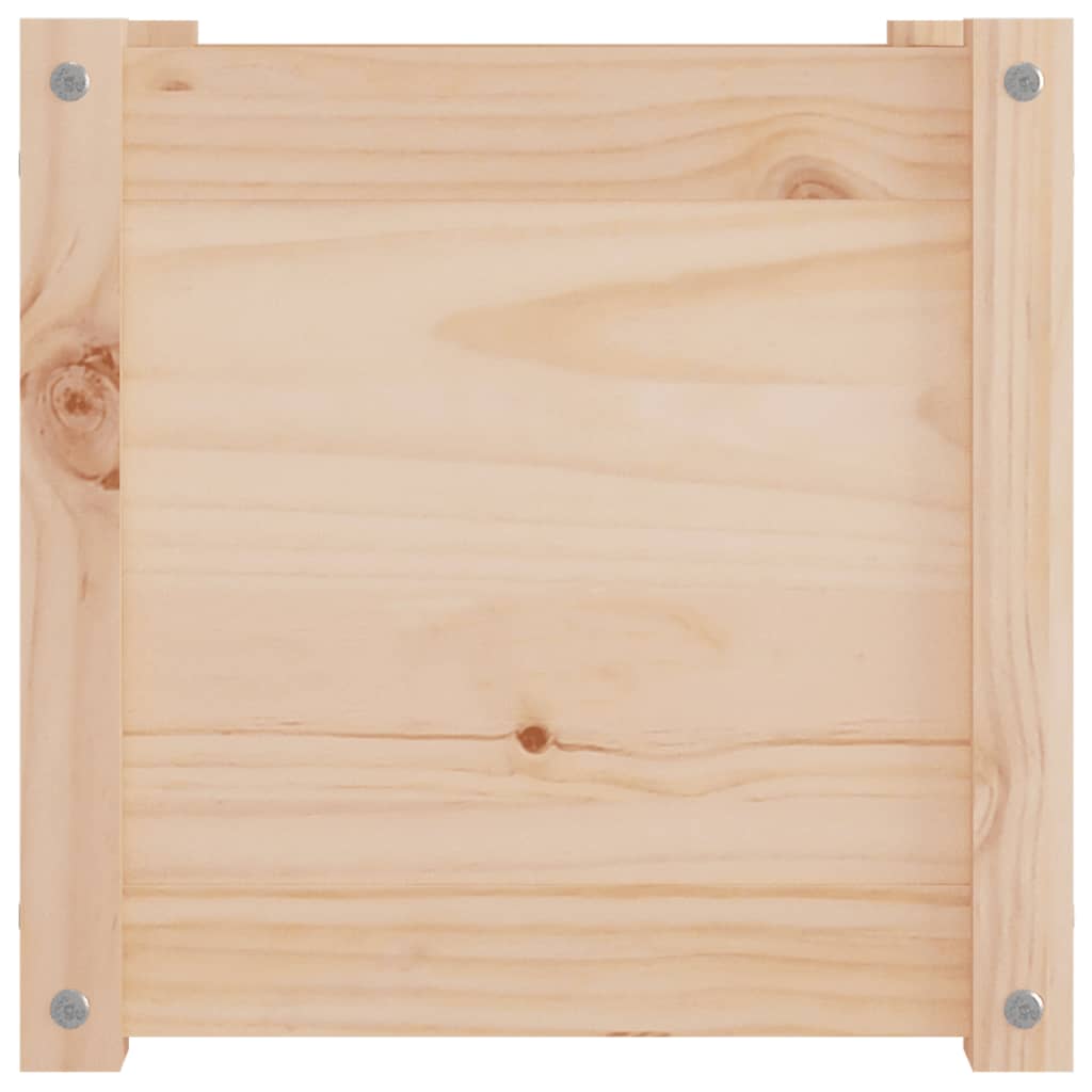 vidaXL Pflanzkübel 2 Stk. 40x40x40 cm Massivholz Kiefer