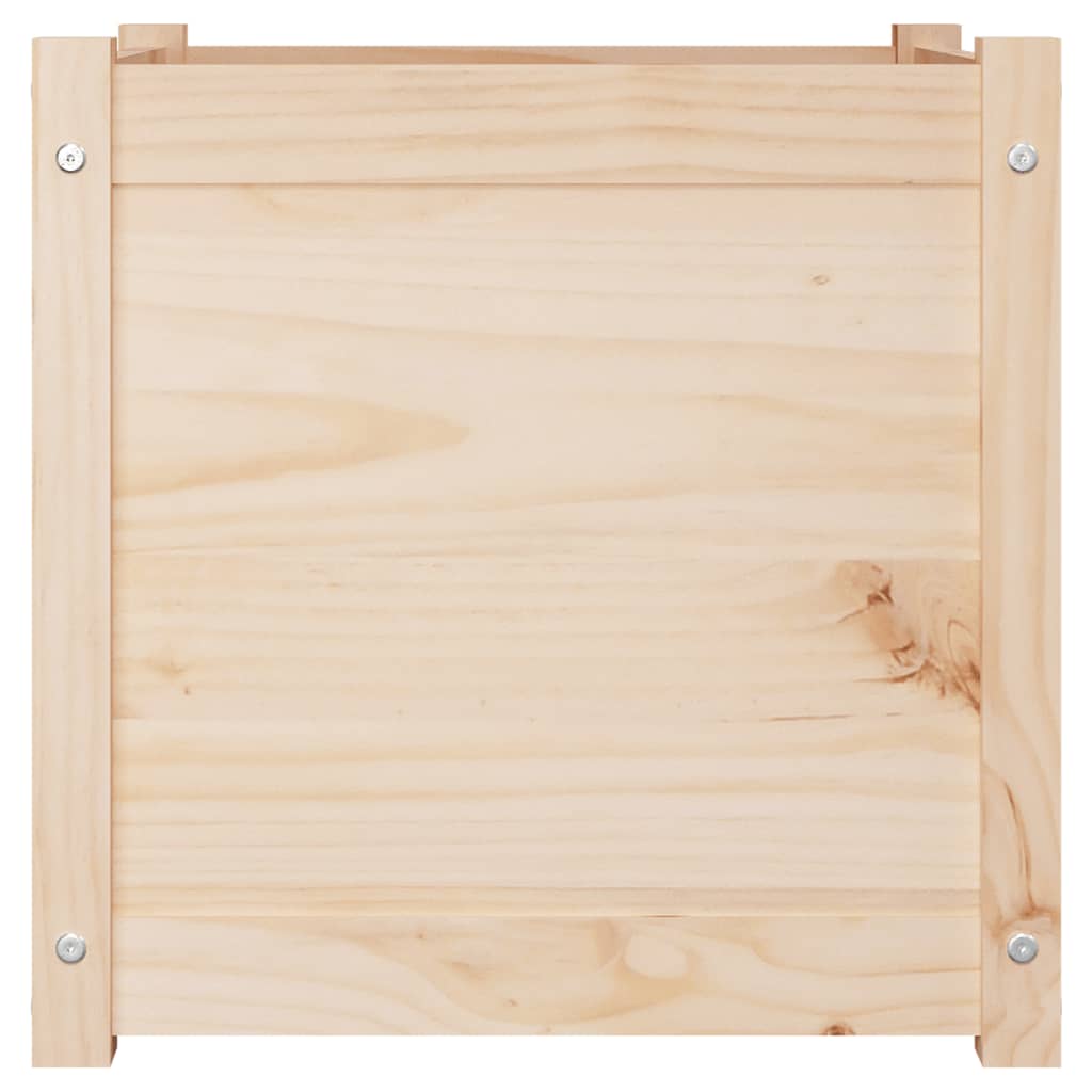 vidaXL Jardinières 2 pcs 50x50x50 cm Bois de pin massif