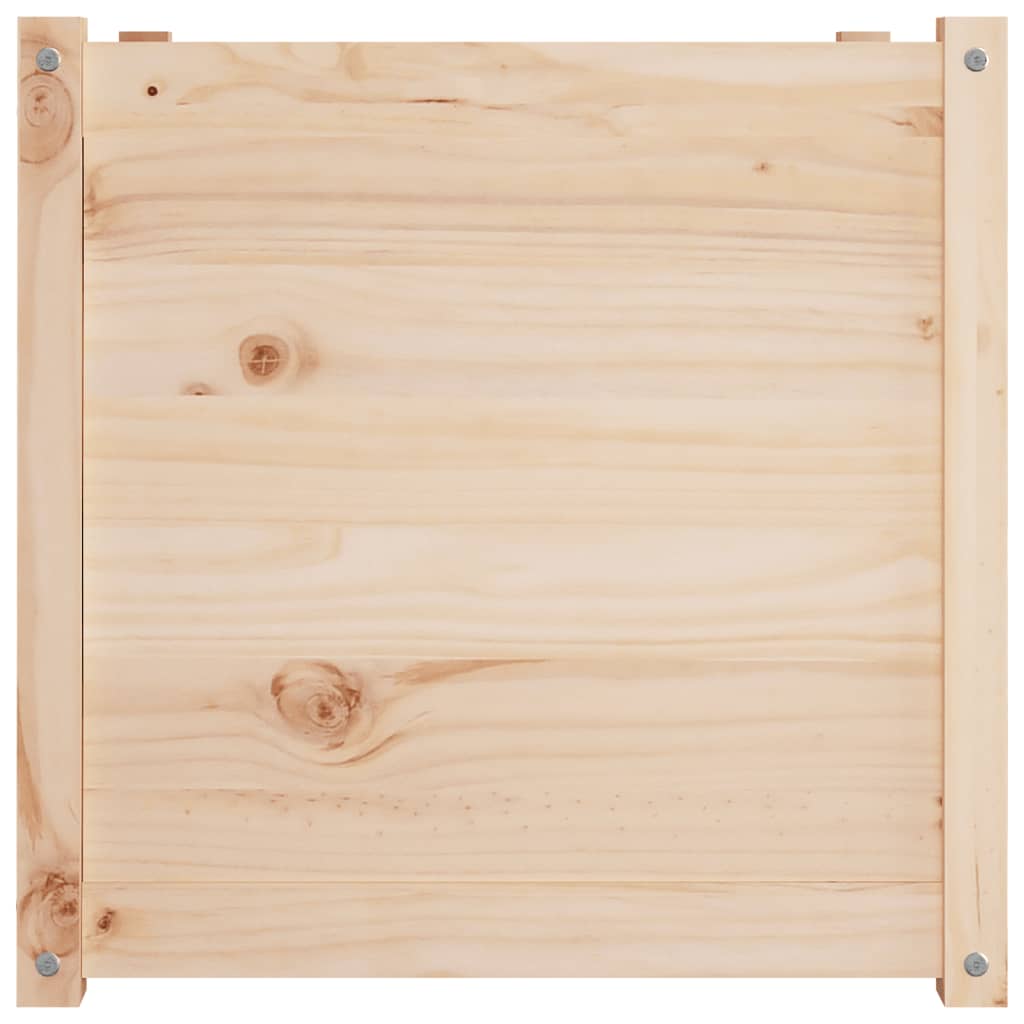vidaXL Jardinières 2 pcs 60x60x60 cm Bois de pin massif