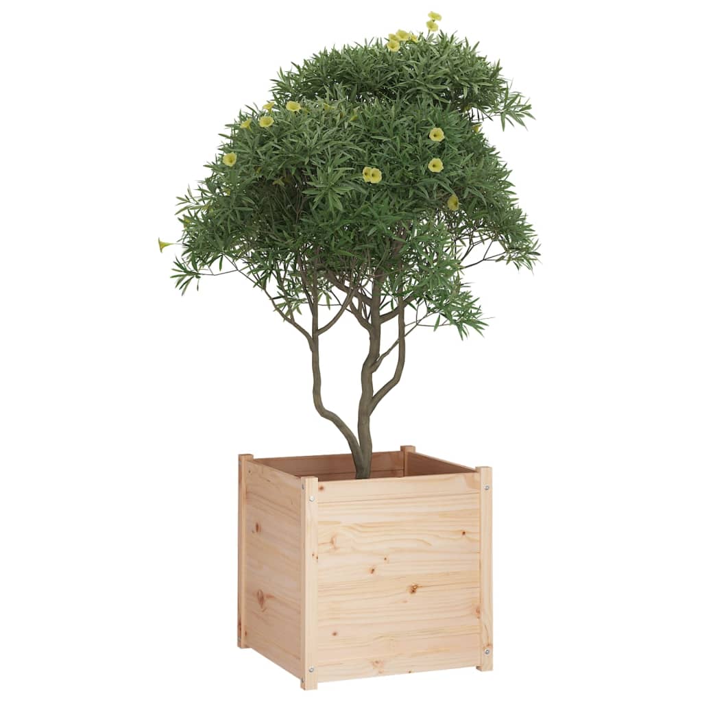 vidaXL Jardinières 2 pcs 60x60x60 cm Bois de pin massif