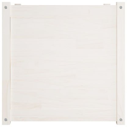vidaXL Pflanzkübel 2 Stk. Weiß 60x60x60 cm Massivholz Kiefer