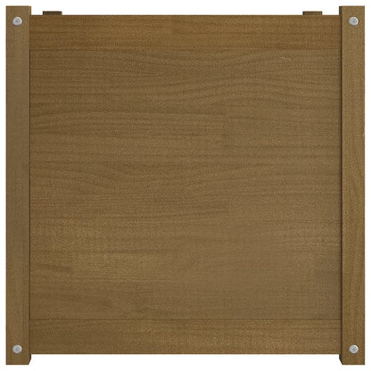 vidaXL Pflanzkübel Honigbraun 60x60x60 cm Massivholz Kiefer