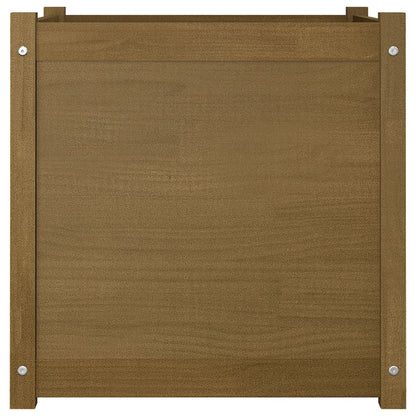 vidaXL Pflanzkübel 2 Stk. Honigbraun 60x60x60 cm Massivholz Kiefer