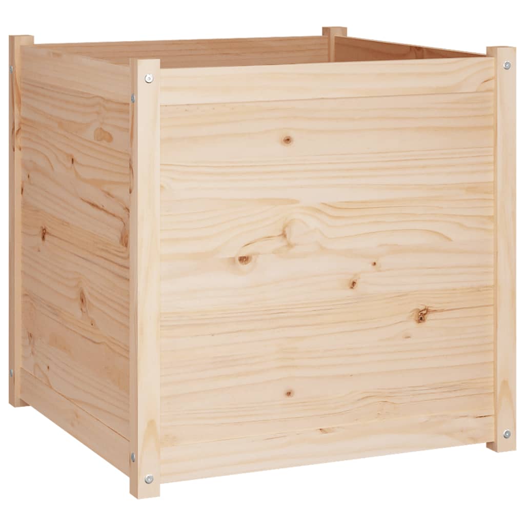vidaXL Jardinière 70x70x70 cm Bois de pin massif