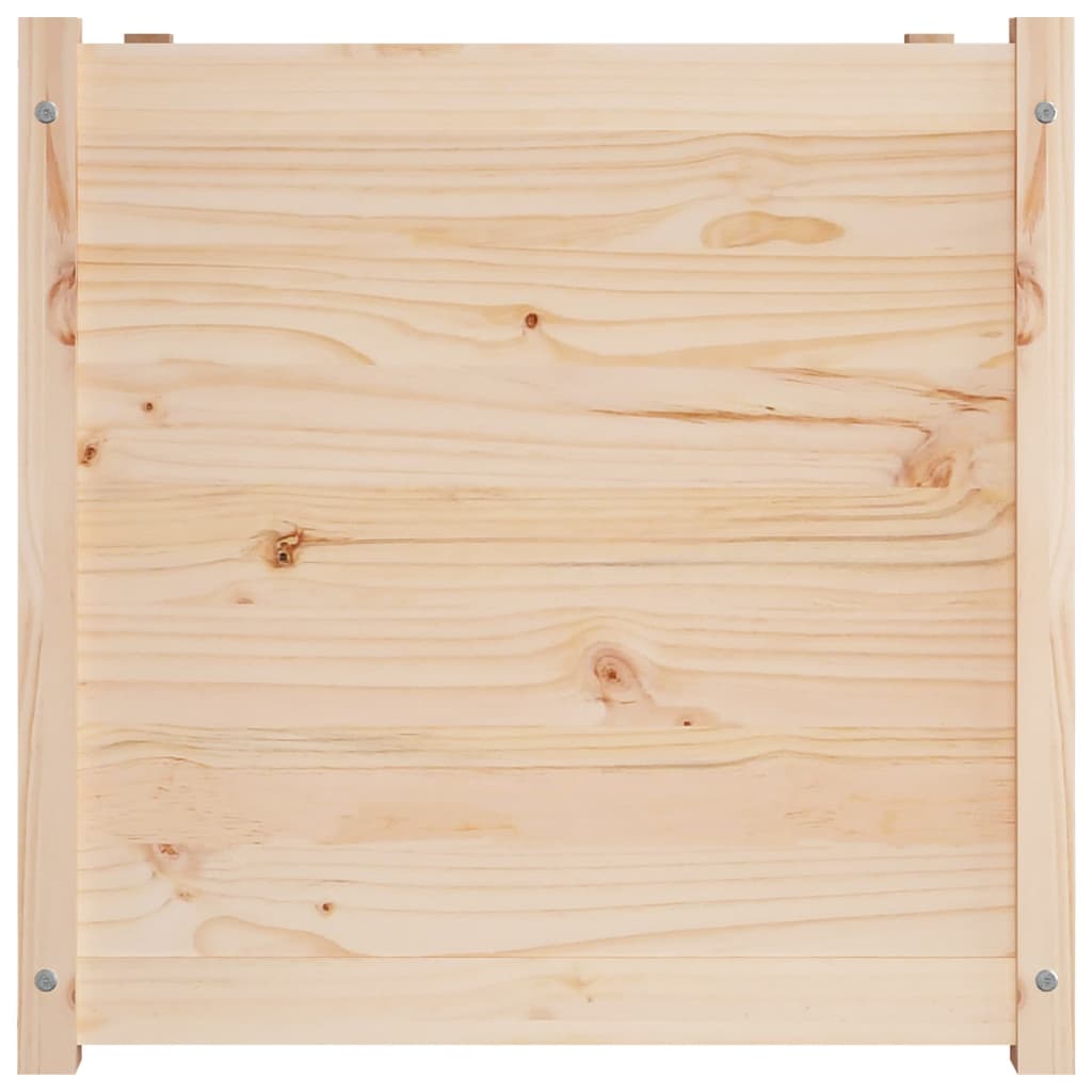 vidaXL Jardinière 70x70x70 cm Bois de pin massif