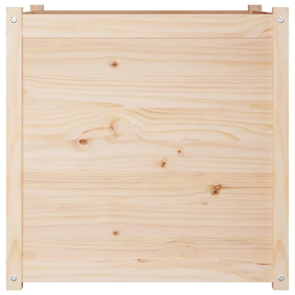 vidaXL Jardinière 70x70x70 cm Bois de pin massif