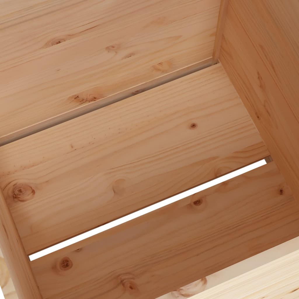 vidaXL Jardinière 70x70x70 cm Bois de pin massif